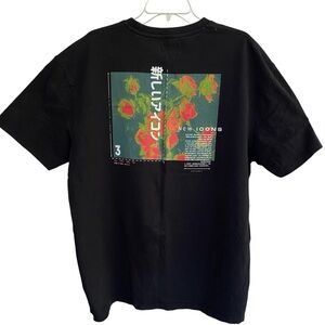 TOPMAN Black New Icons Tee Shirt Mens XL Short Sleeve Japanese Graphic